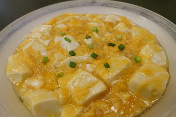 上海蟹と豆腐の煮込